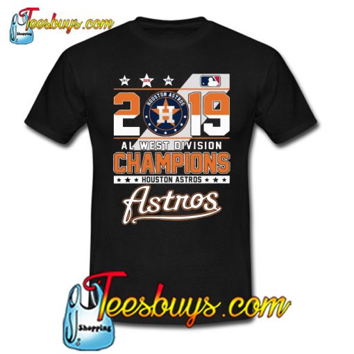 2019 Al west division Champions Houston Astros T-SHIRT NT