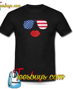 American Flag Sunglasses T-SHIRT SR