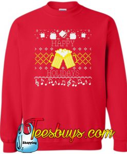 Beer Party- Happy Holiday SWEATSHIRT SR