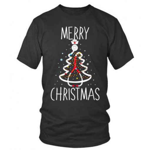 Christmas Stethoscope T Shirt