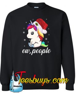 Ew People Unicorn Santa SWEATSHIRT NT