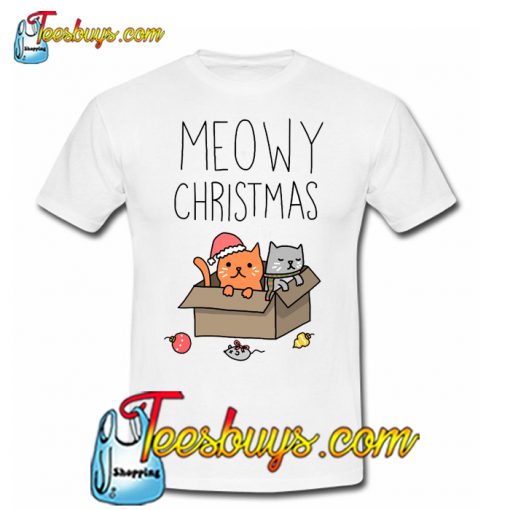 Meowy Christmas T-SHIRT NT