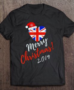 Merry Christmas 2019 British Flag T-SHIRT NT