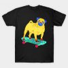 Skater Pug dog Classic T-Shirt NT