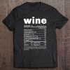 Wine Nutritional Facts T-SHIRT NT