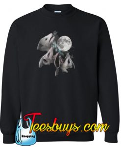 3 opossum moon sweatshirt SN