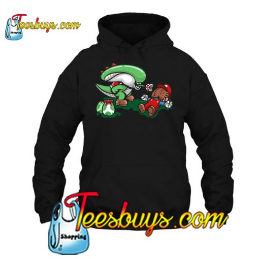 Alien And Super Mario hoodie-SL