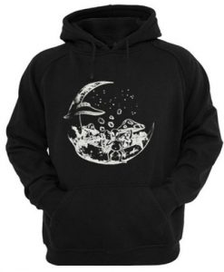 Alien on the moon hoodie SN