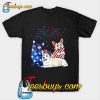 American Flag USA 4th of July Corgi T-Shirt-SL