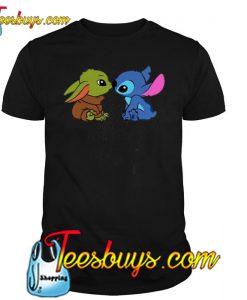 Baby Yoda and baby Stitch T Shirt -SL