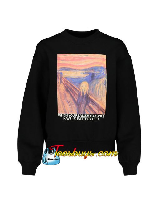 Black Sweatshirt with Meme SN