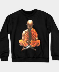 Buddha Yoga Meditation Spiritual Buddhist Monk Sweatshirt-SL