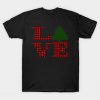 Buffalo Plaid Love Christmas T-Shirt-SL