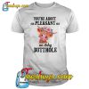 Cattle Cow Lovely Flowers You’re About As Pleasant As An Itchy Butthole T Shirt -SL