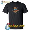 Christmas Gingerbread Man Snowboard T-Shirt SN