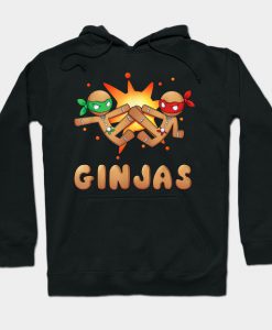 Christmas Shirts for Kids Boys Ginjas Ginja Ninja Xmas Gift Hoodie-SL