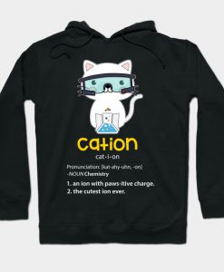 Cute Science Cat Cation Chemistry Hoodie-SL