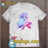 Disney Frozen 2 Elsa Two Tone Gradient Portrait T-SHIRT NT