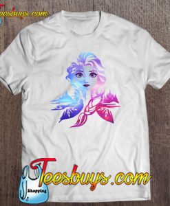 Disney Frozen 2 Elsa Two Tone Gradient Portrait T-SHIRT NT