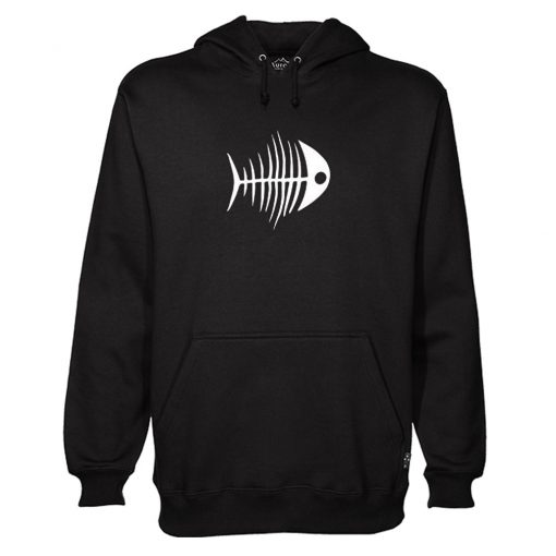 Fishbone Black Hoodie-SL