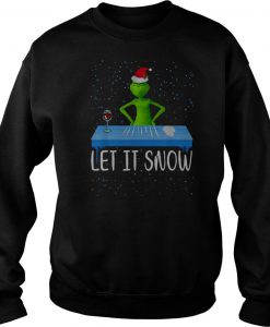 Grinch Walmart Cocaine Santa Let It Snow Sweatshirt-SL