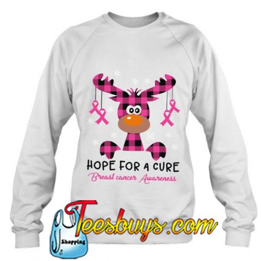 Hope For A Cure reindeer sweatshirt-SL