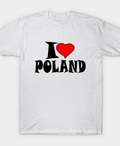 I Love Poland T-Shirt-SL