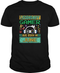 June Birth Legendary Gamers Video Gaming T Shirt SN