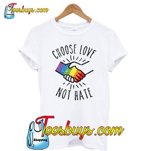 LGBT Ally Gay Pride Month Gifts Choose Love T shirt-SL