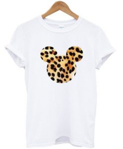 Mickey Head Leopard Tshirt SN