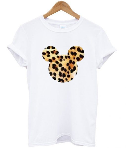 Mickey Head Leopard Tshirt SN