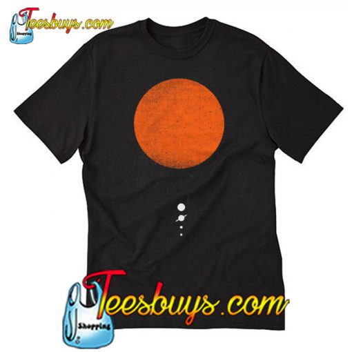 Minimal Solar System t-shirt SN