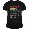Pawpaw Knows Everything If He Doesn't Know He Makes Stuff Up Really Fast VintageT-Shirt-SL