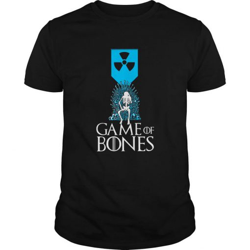 Radioactive Symbol Skeleton Game Of Bones T Shirt -SL