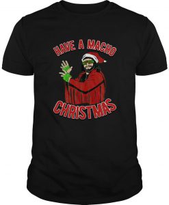 Randy Savage Have A Macho Christmas T-Shirt-SL