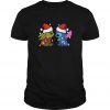 Santa Baby Yoda And Stitch Christmas Light T-Shirt-SL