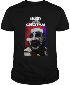 Santa Captain Spaulding Merry Fucking Christmas T-Shirt-SL