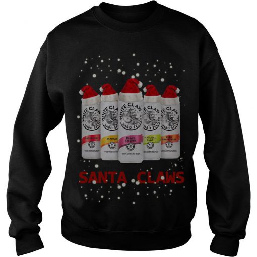 Santa Claws White Claw Hard Seltzer Christmas Sweatshirt -SL