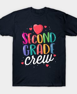 Second Grade Crew Back to School Teacher T-Shirt -SL