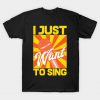 Singer Mic Singer Music T-Shirt-SL