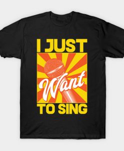 Singer Mic Singer Music T-Shirt-SL