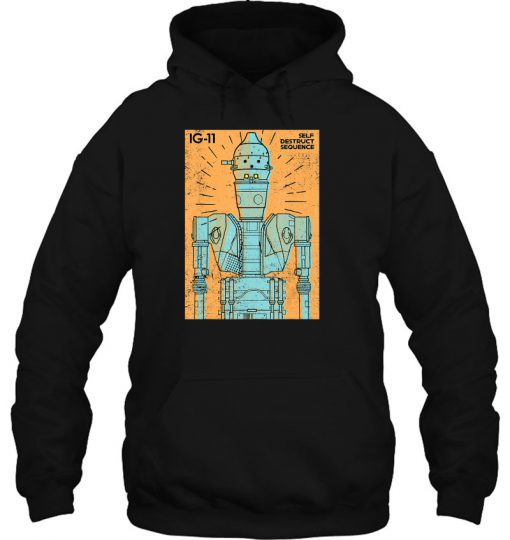 Star Wars The Mandalorian IG-11 Self Destruct Sequence hoodie-SL