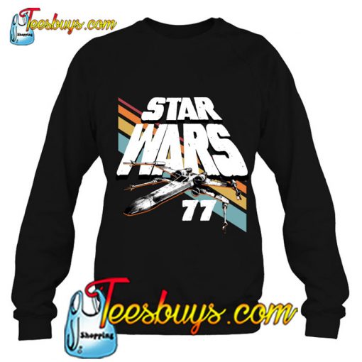 Star Wars X-Wing 1977 Retro Graphic Vintage SWEATSHIRT NT