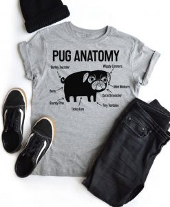 The Pug Anatomy Pug Tshirt SN