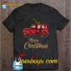 Three Gnomes In Red Truck With Christmas Tree T-SHIRT NT