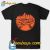 Tigers Baseball Skyline Baseball Team T-Shirt-SL