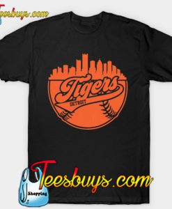 Tigers Baseball Skyline Baseball Team T-Shirt-SL