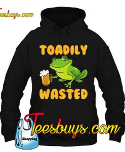 Toadily Wasted Frog Drink Beer hoodie-SL