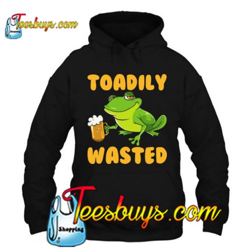 Toadily Wasted Frog Drink Beer hoodie-SL