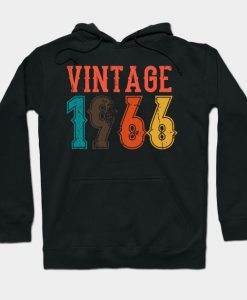 Vintage 1966 Birthday Gift Idea Hoodie-SL